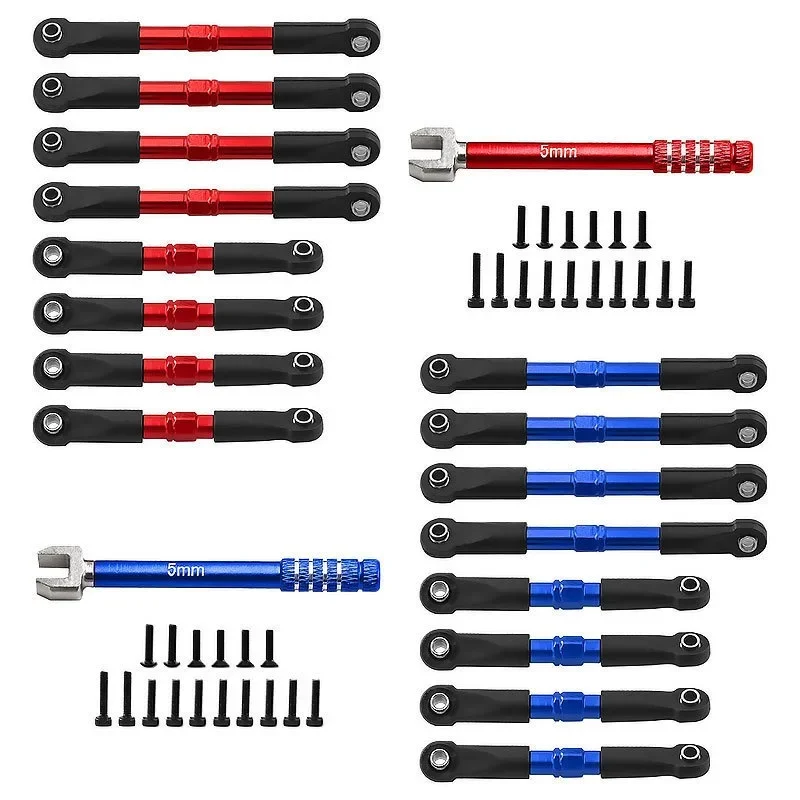 Metal Front and Rear Toe Links with Hollow Balls 7018 7038 for TRXS 1/16 Slash RC Car Upgrade Parts Accessories