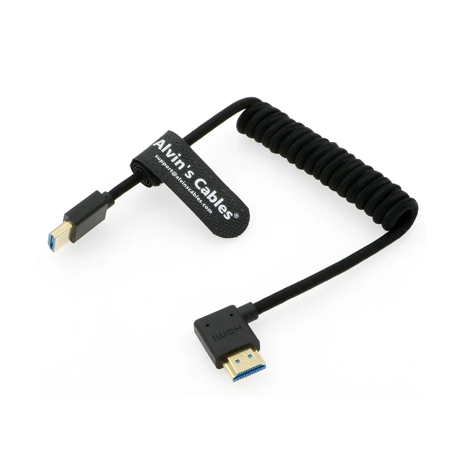 

Alvin's Cables 8K 2.1 Full HDMI High Speed Braided Coiled Cable for Atomos Ninja V, Portkeys BM5, for Feelworld Monitor