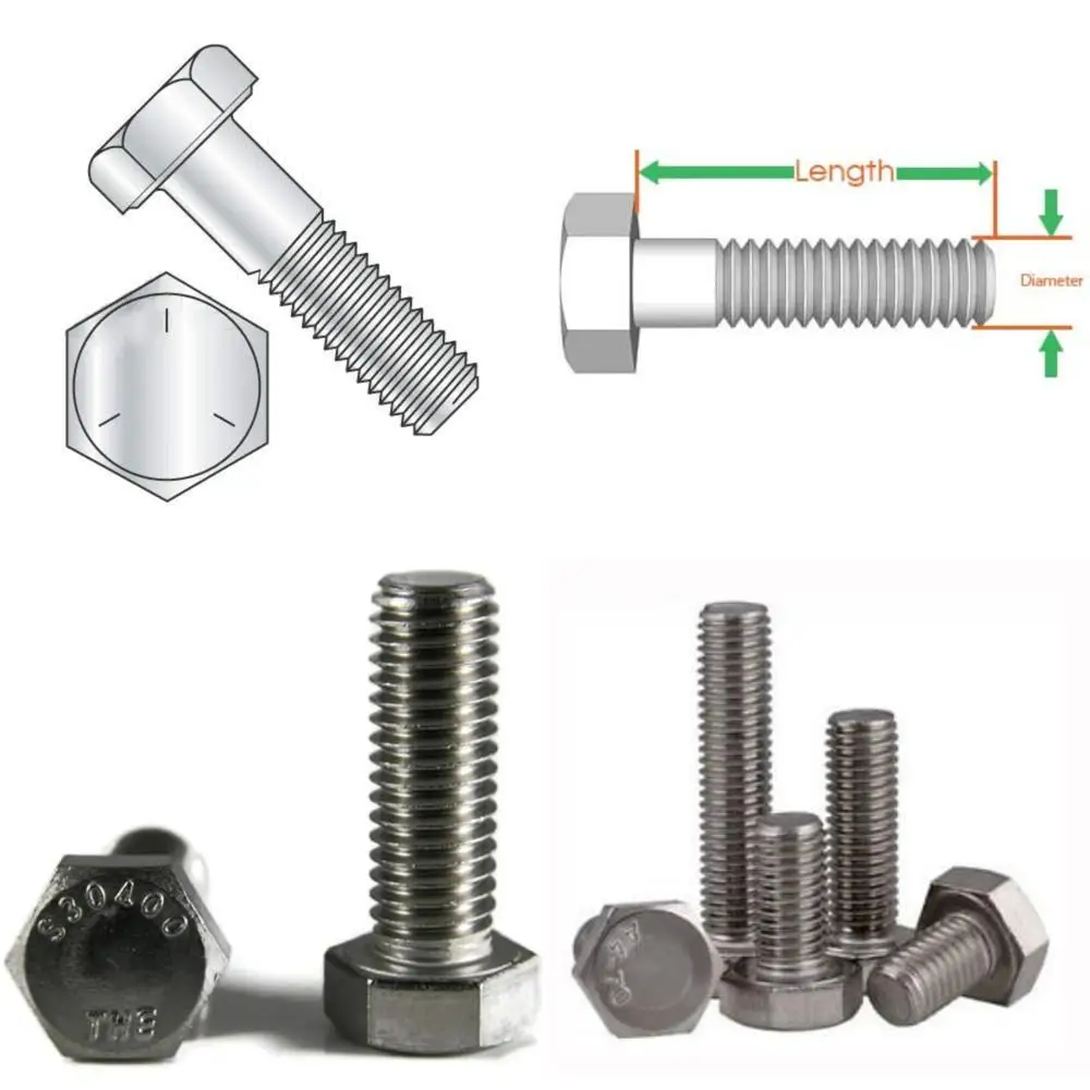

Partially Threaded Zinc-Plated Grade 5 Hex Bolts, 3/8-16 x 1 5/8, 100 Pieces, UNC Thread, Fastening Hardware