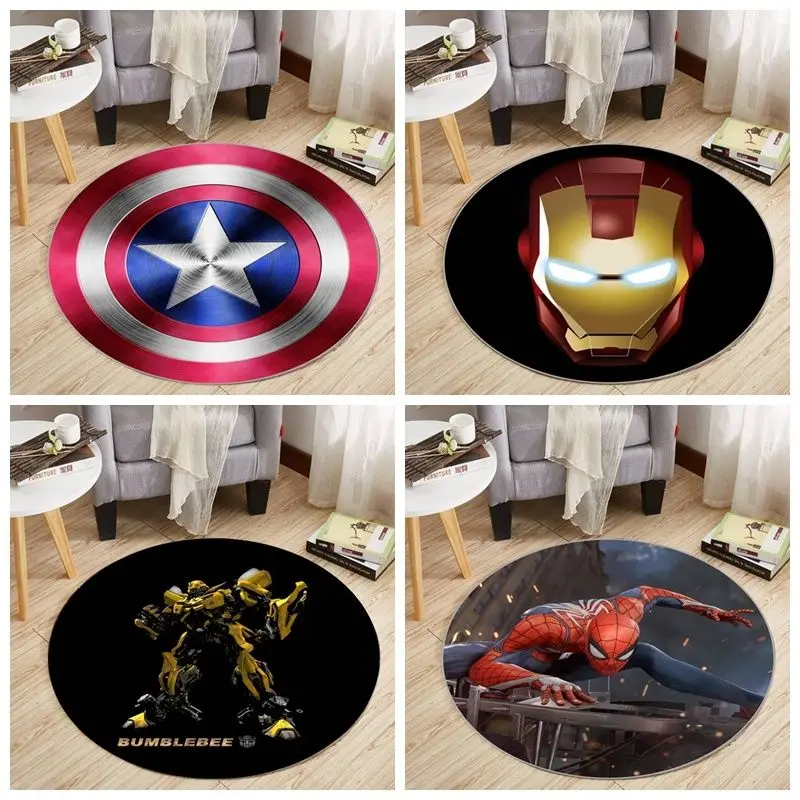 Detective Marvel Avengers Super Hero DC Superman Batman Carpet Iron Man Bedroom Bedside Lounge Rug Venom Floor Mat Home Decor