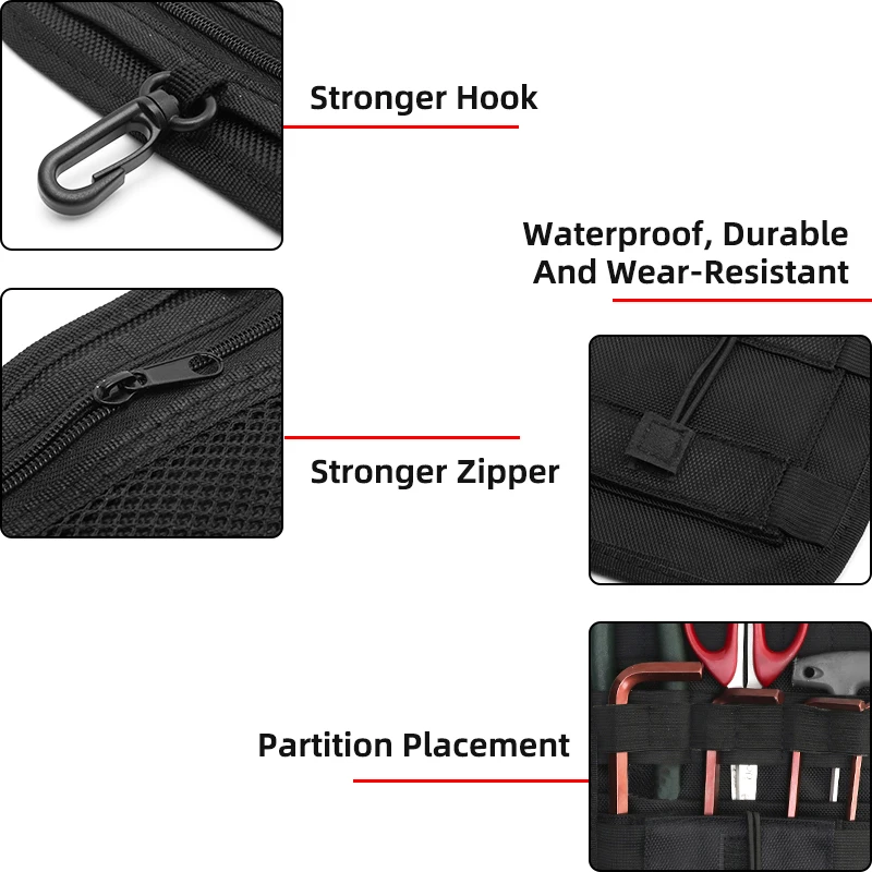 Preto motocicleta alforje organizador ferramenta de armazenamento saco duro caso para harley touring road king 80-22 para indian chieftain 14-22