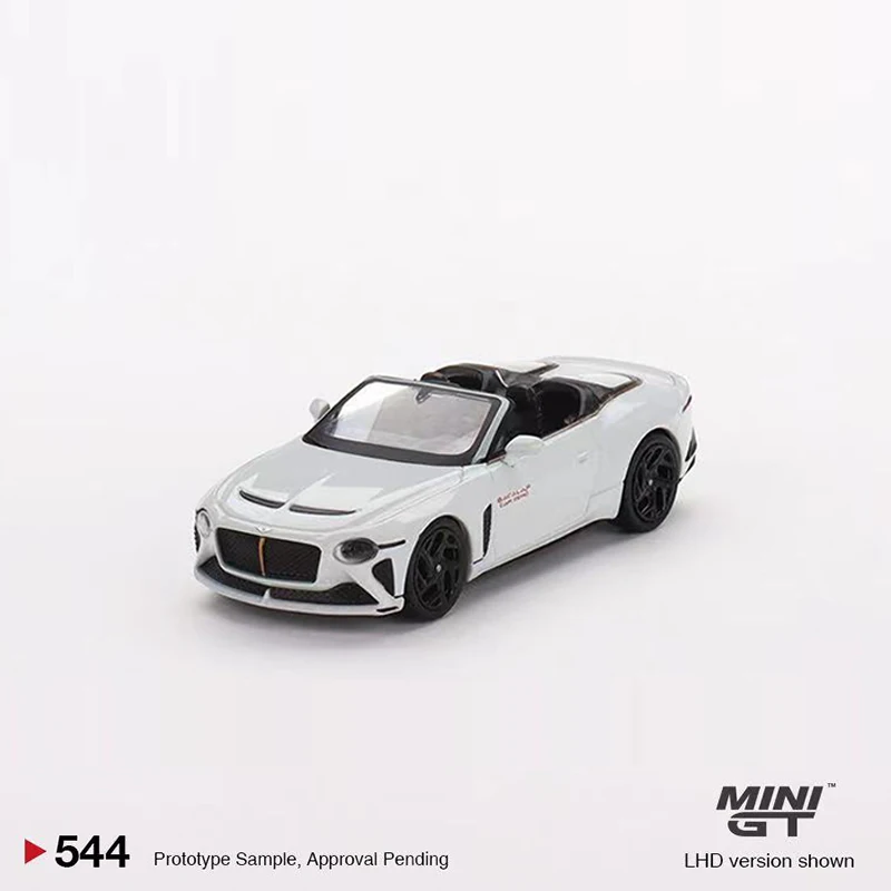 

MINIGT 1:64 Model Car Mulliner Bacalar Car Zero Alloy Die-Cast Vehicle #544 LHD Pearl White