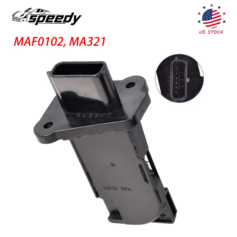 MAF0102, MA321 Luchtstroomsensor Meter Zwart voor 2013-2015 Nissan Altima 2.5/Sentra 1.8 Massa 22680-1MG0A, AFH60M39