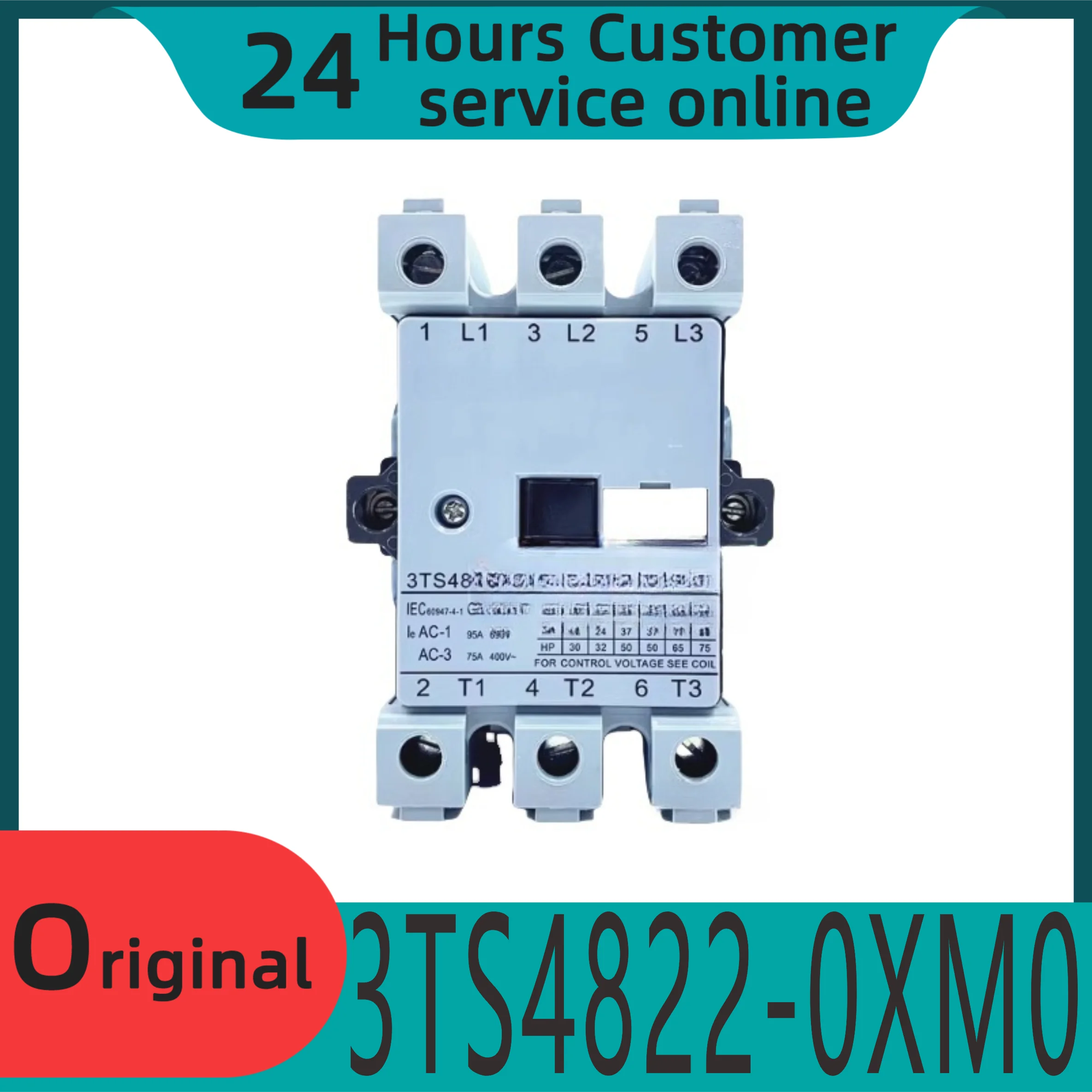 

New original 3TS48 AC contactor 3TS4822 3TS4822-0XM0 2 open 2 close 220V