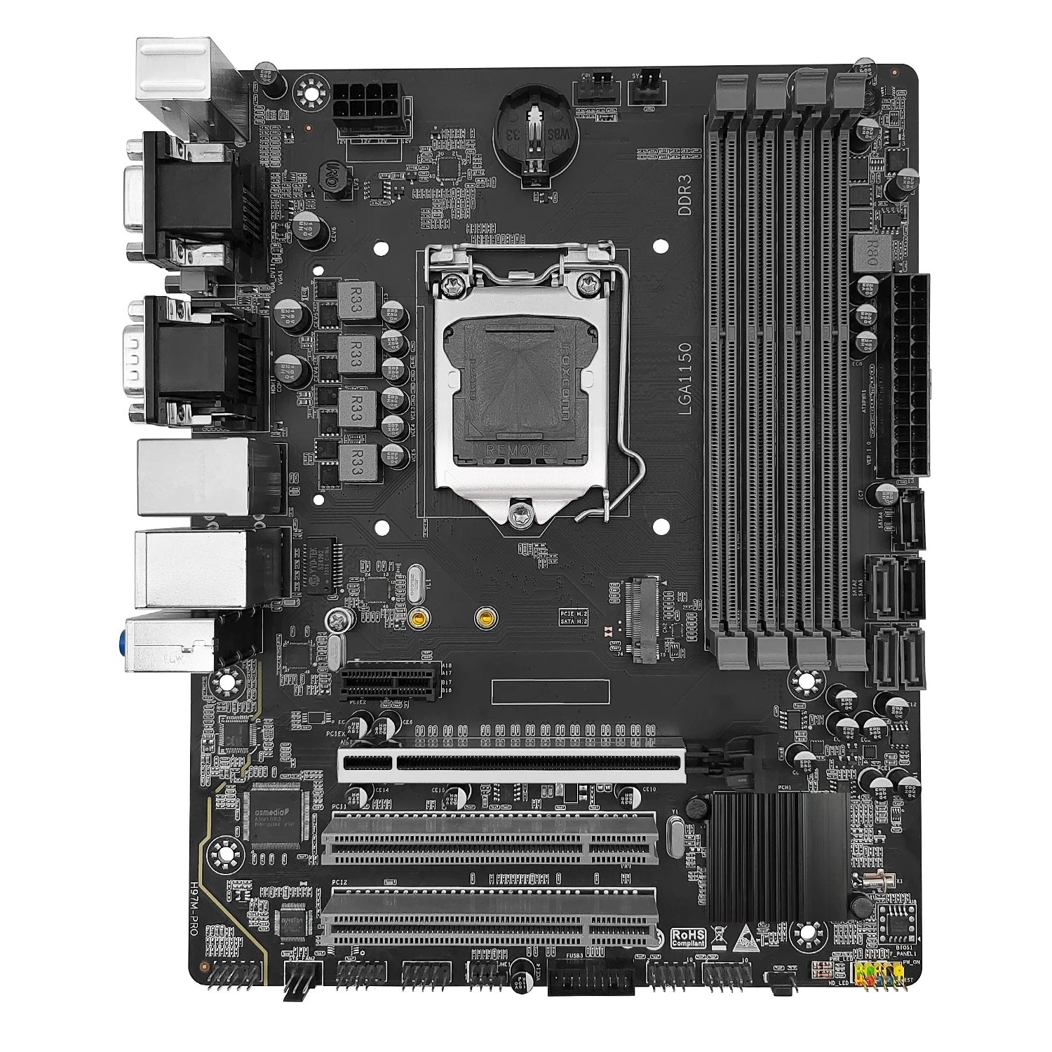 Imagem -02 - Suporte a Placa Mãe Cpu Lga 1150 Usb 3.0 Nvme Ngff M.2 Ssd x Slot Ram Ram Ddr3 Memória Desktop H97m-pro M-atx Machinist-h97