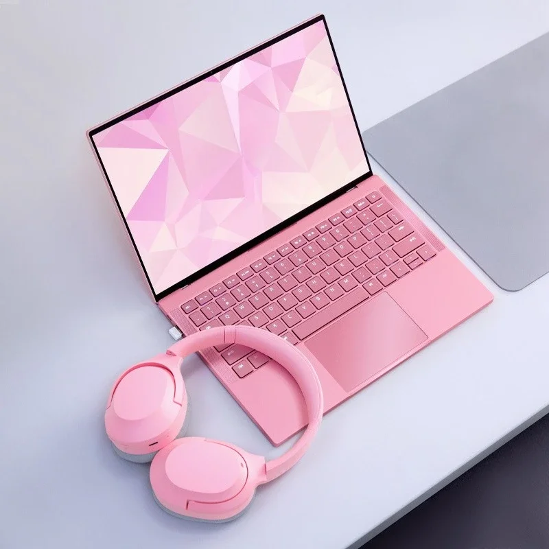 

Беспроводная Bluetooth-гарнитура, микрофон, мобильная музыкальная игровая гарнитура, розовая, с низкой задержкой