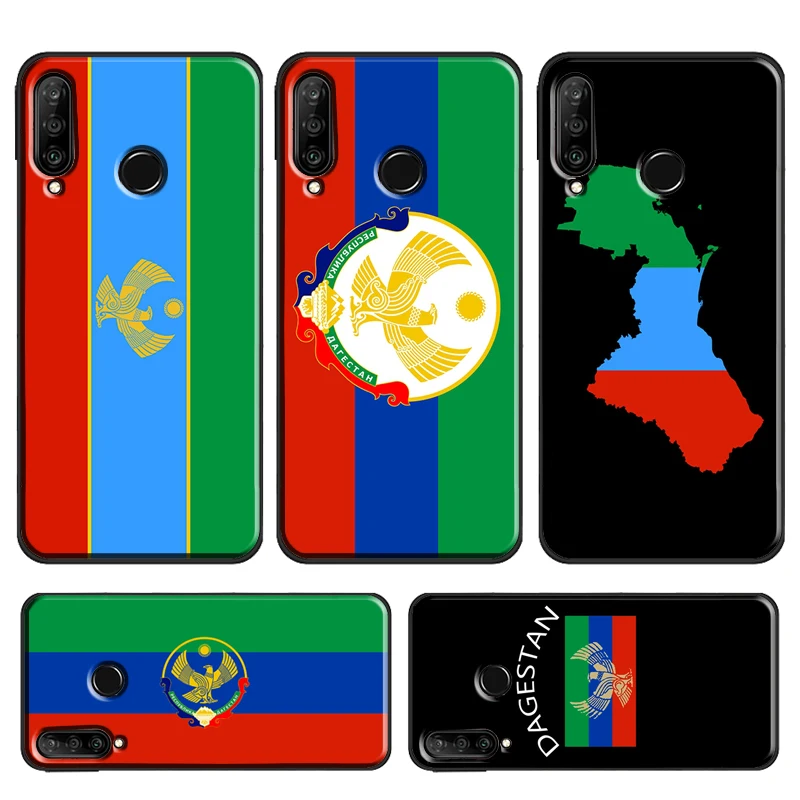 Dagestan Flag Coat Of Arms Case For Huawei P30 Lite P40 P20 Pro P Smart Z 2019 Mate 20 Lite Nova 5T Honor 50 10i 8X 9X