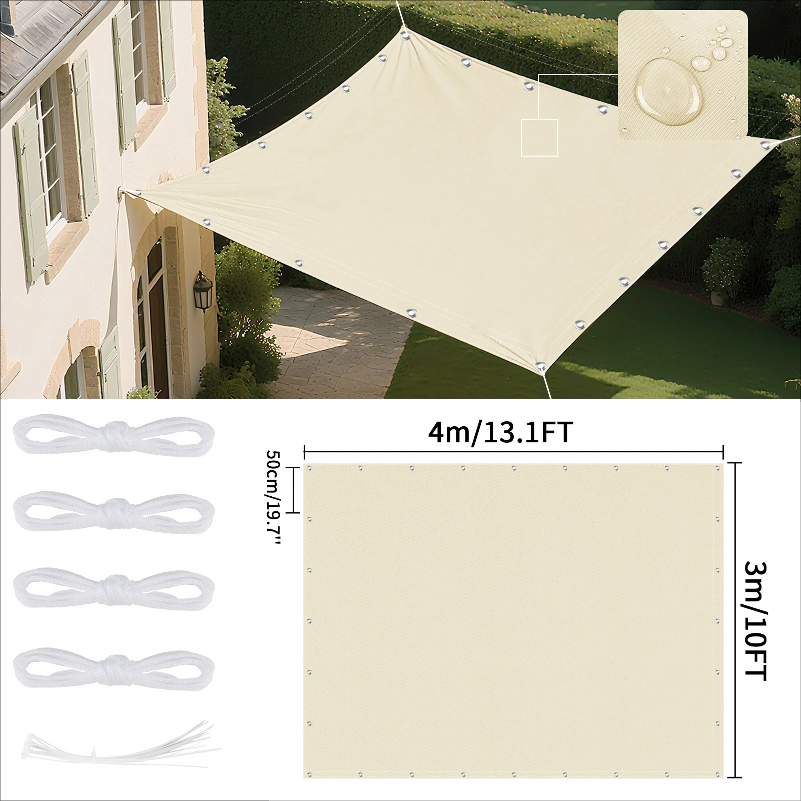 Beige 4x3M