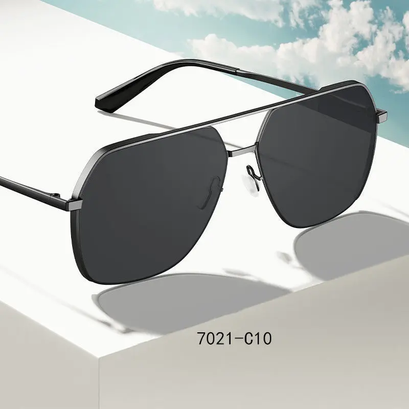 

FUQIAN Classic Pilot Men Sunglasses Polarized Vintage Metal Ray Sun Glasses Women Mirror Colors Driving Male Shades UV400