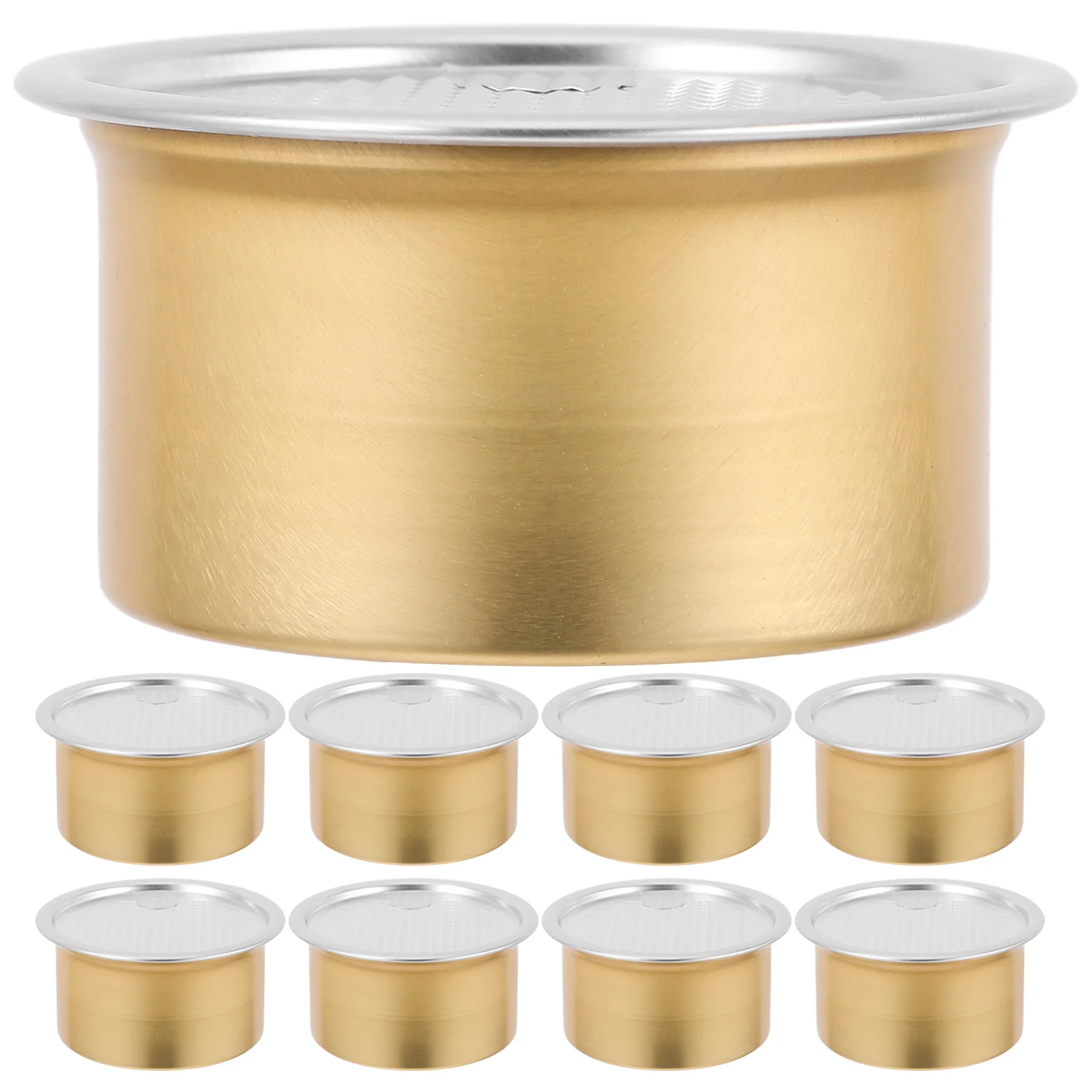 

12Pcs Airtight Aluminum Canisters Metal Storage Containers Easy-Open Tea Coffee Sugar Kitchen Pantry Kitchen Storage Jar