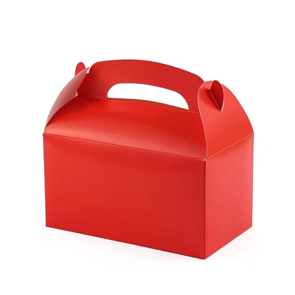 10/30/50PCS Griff Leckerli Box Keks Backpapier Süßigkeiten Cookie Box für Gäste Geburtstag Party Rosa Leckereien Tasche Verpackung Gefälligkeiten – Detail 11