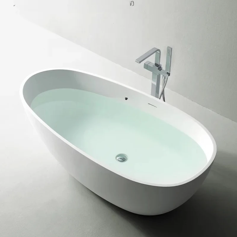 

Household polymer artificial stone bathtub Independent hotel bathroom Bath tub