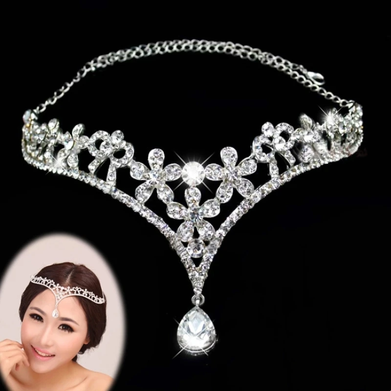 Luxury Diadem Tiara Rhinestone Crystal Tiaras And Crowns For Women Pageant Party Bridal Wedding Hair Accessories Jewelry Crown