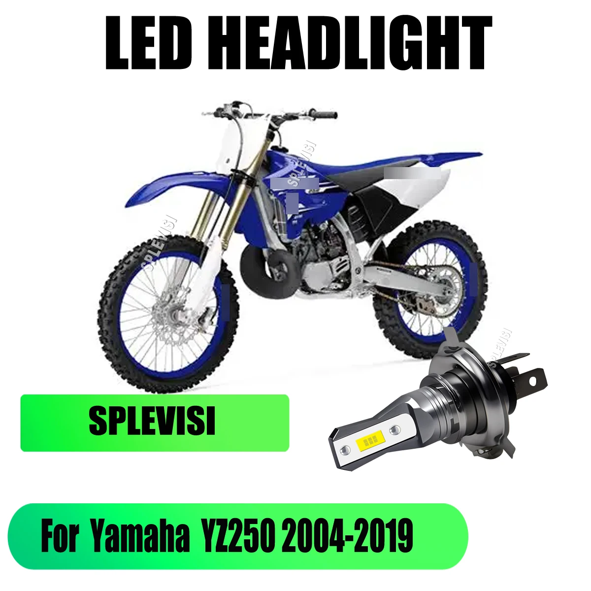 

H4 Motorcycle LED Headlight Bulb 12V 45W motorbike accessories For Yamaha YZ250 2004 2005 2006 2007 2008 2009 2010 2011-2019