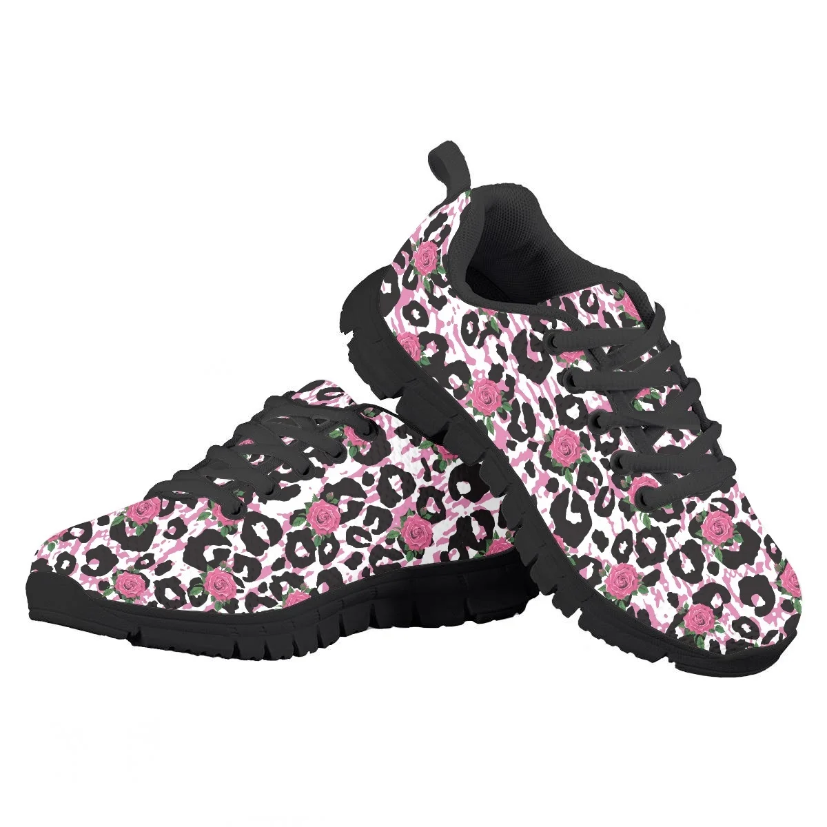 

Children's Running Shoes Pink Leopard Pattern Casual Sneakers Non-slip Dirt Resistant Breathable Flats for Boys Girl zapatillas