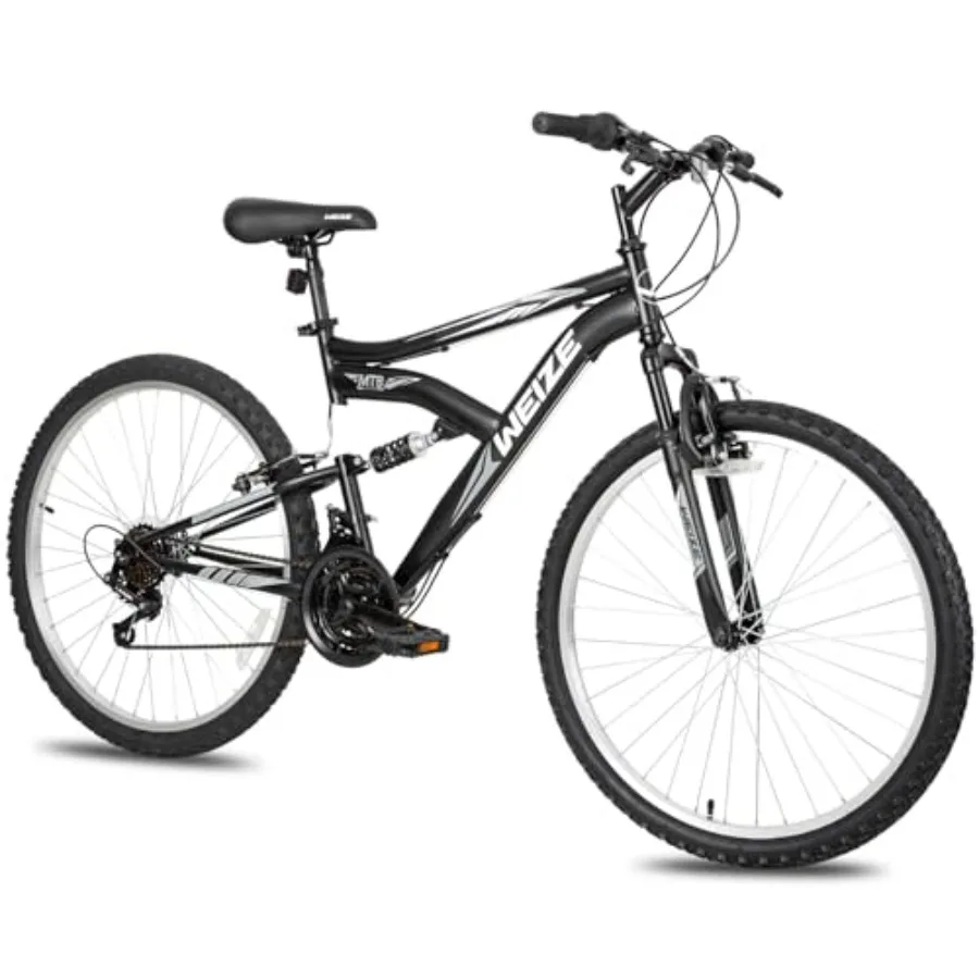 

Mountain Bike, 26 27.5 Outdoor MTB Bicycle, 6/18-Speed High-Carbon Steel Dual Full Suspension, Adjustable Ergonomic Seat for Me
