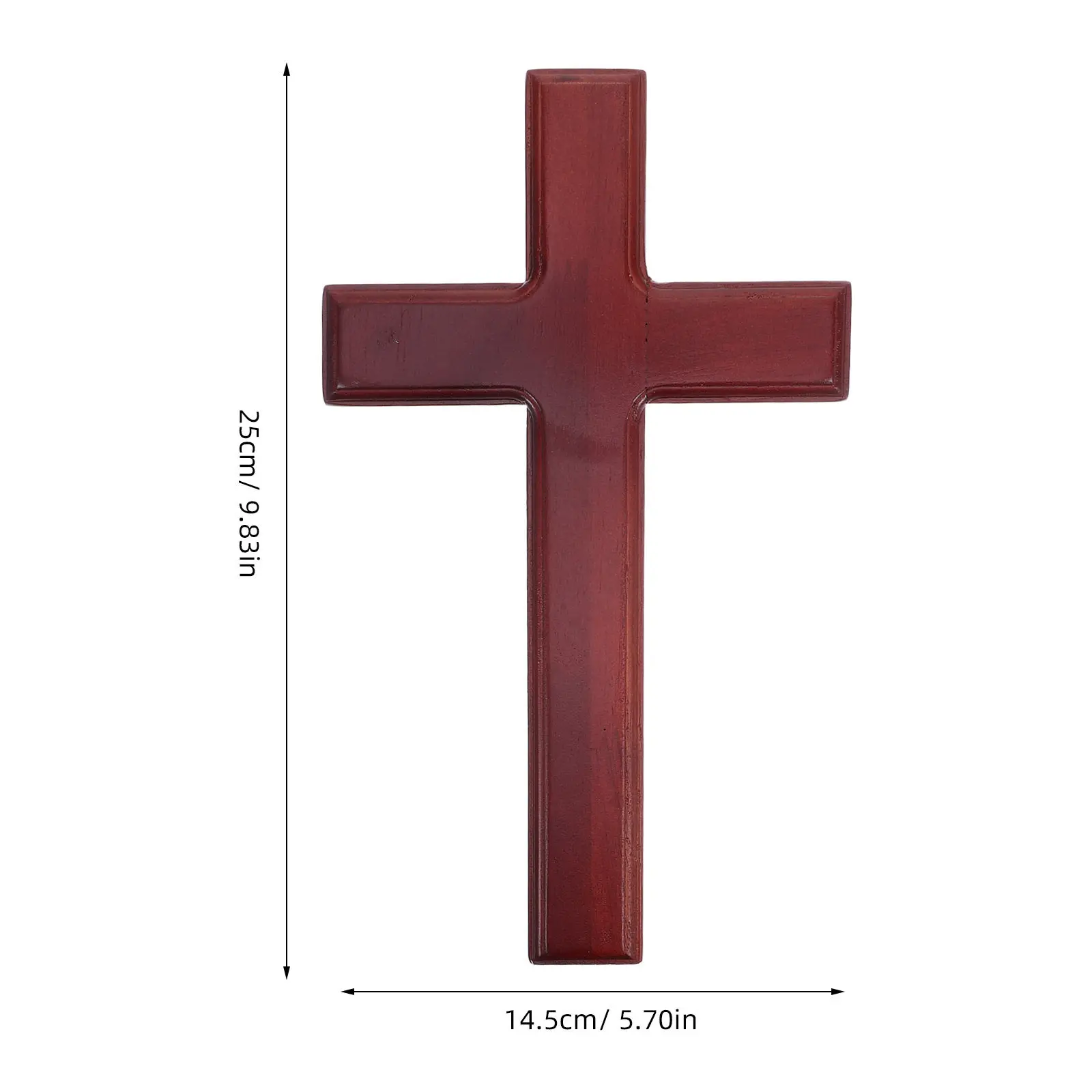Christian Wooden Wall Cross Natural Wood Texture Hand Crafted Prayer Cross for Home Decor Church Wall Hanging Religious