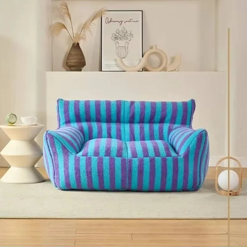 

European Blue Lazy Bean Bag Sofa Classic Designer Small Lounge Lazy Bean Bag Sofa Living Room Woonkamerbanken Furniture Home