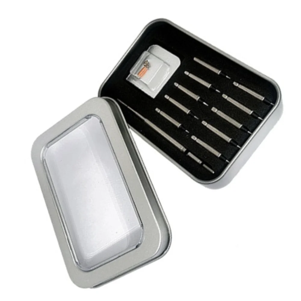 12PCS C245 Soldering Tips Model Soldering Tip Heating Element Copper Wire With Metal Storage Tin Box For Electronics PCB Repair