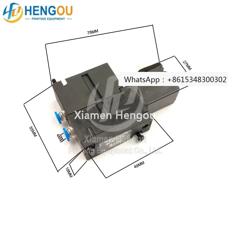 

Электромагнитный клапан M2.184.111/05 MEBH-4/2-QS-4-SA, подходит для SM102 CD102 S-M52 PM52, высококачественные детали для машин.
