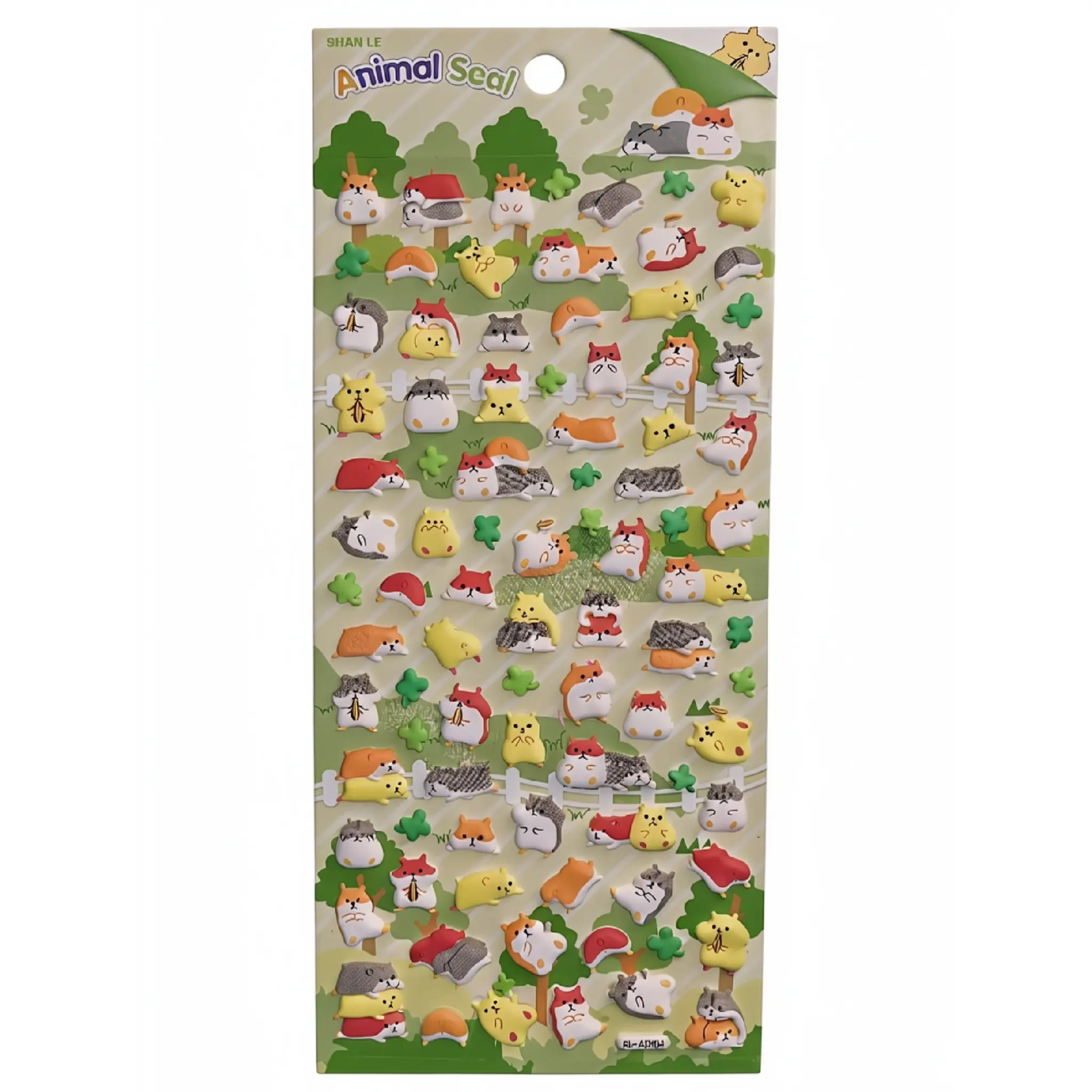 Cute Cartoon 3D Relief Animals Stickers Diy Journal DIY Sticker