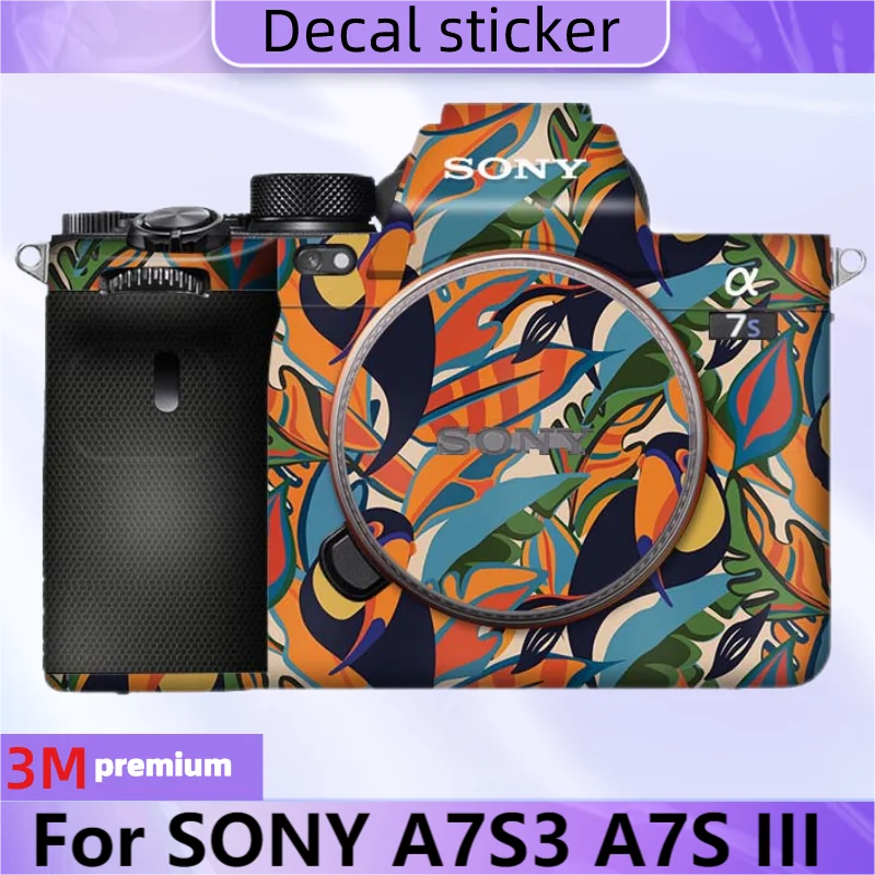 For SONY A7S3 A7S III Camera Sticker Protective Skin Decal Vinyl Wrap Film Anti-Scratch Protector Coat A7S Mark 3