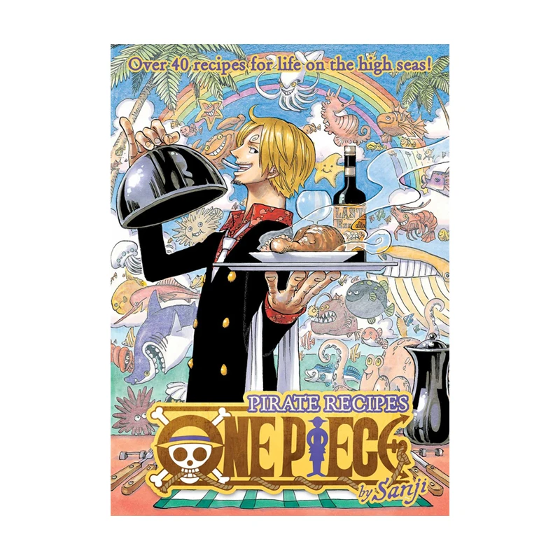 One Piece Anime Book Sanji Figure Chef\'s Recipe Original Authentic Collectible Books Toys Gifts