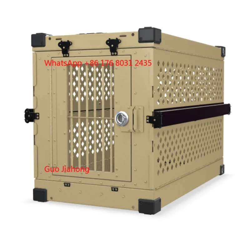 

48" Aluminum XXL Collapsible Dog Crate for Large Dog Rottweiler Kennel Carrier Cage