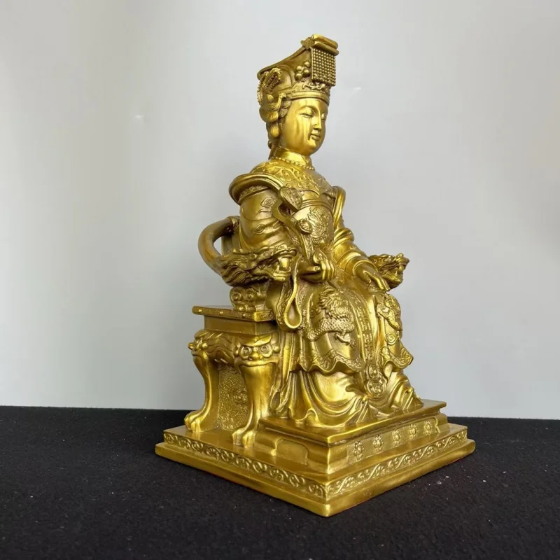 Exquisite Mazu Bronze Ornaments, Brass Decorative Crafts