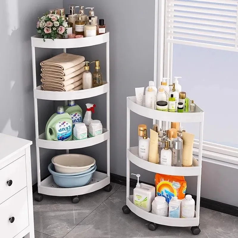 

Household triangular rack, bathroom corner storage rack, corner rack, toilet multi-layer drain cosmetic shelf