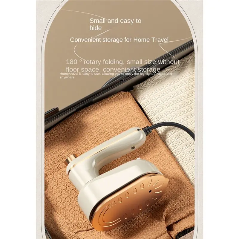 AEE8-Travel Steamer Iron For Clothes Portable Ironing Machine Travel Small Size Portable Steamer College Dorm Home
