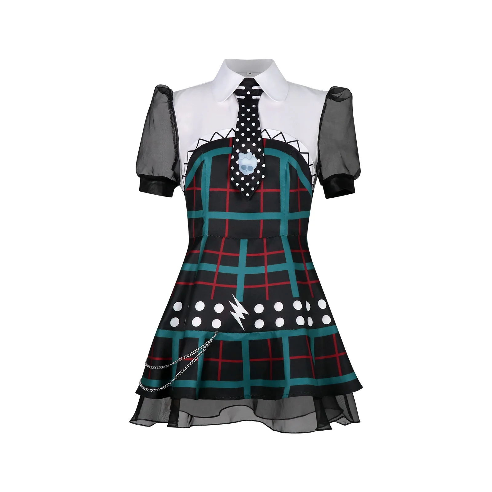 

Фильмы Фрэнки Стейн косплей костюм школьная футболка сетчатое платье женский сексуальный милый костюм на Хэллоуин и Рождество