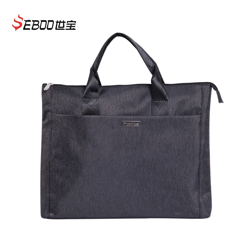 PU Leather Business Briefcase Bag, Shoulder Messenger Bags, Office Handbag, 14 