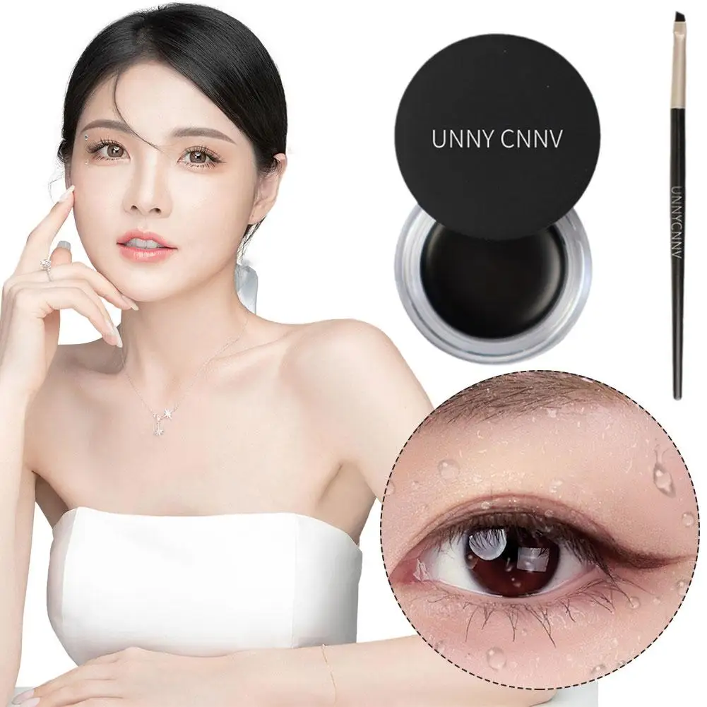 Unny-Pinceau eye-liner crème imperméable à l'eau 256, maquillage, effet ver à soie, séchage rapide, lisse, longue durée, cosmétique