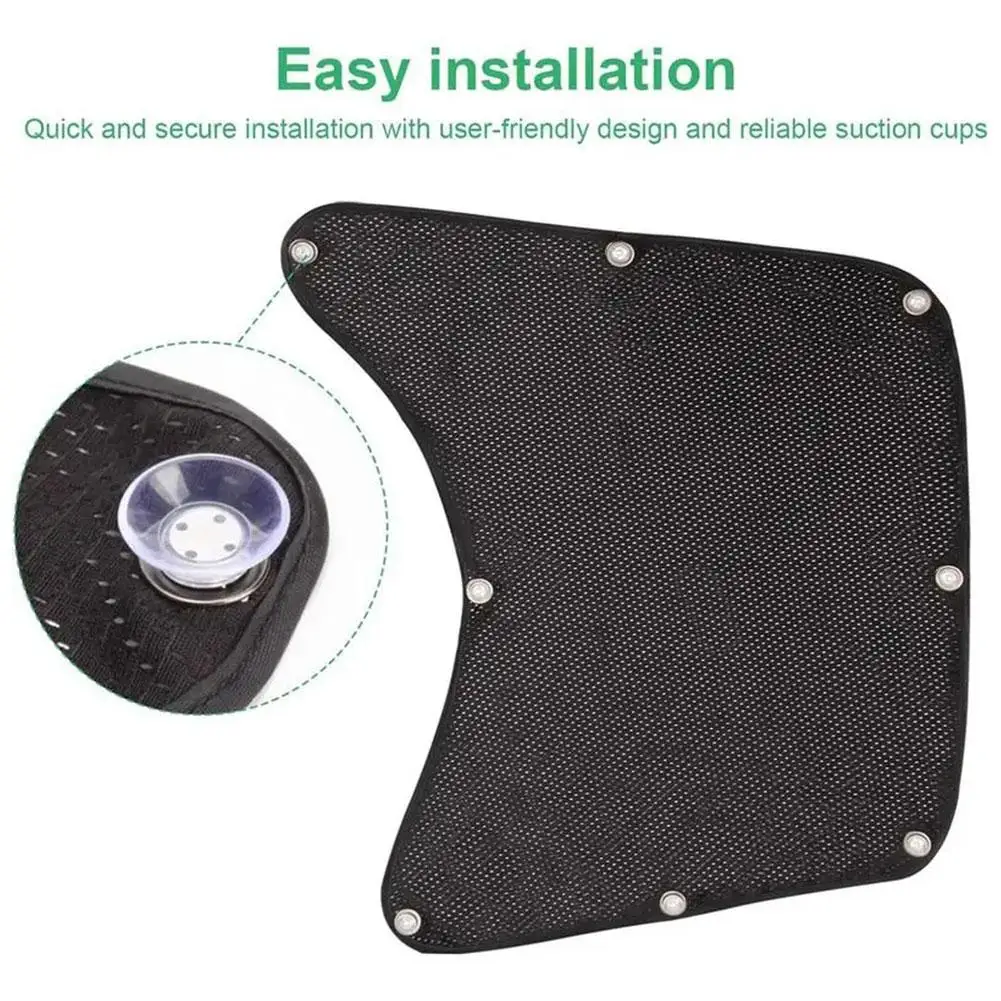 

For Semi-truck Side Window Shade Shades Mesh Auto Universal Truck Uv Summer Curtains E9c3