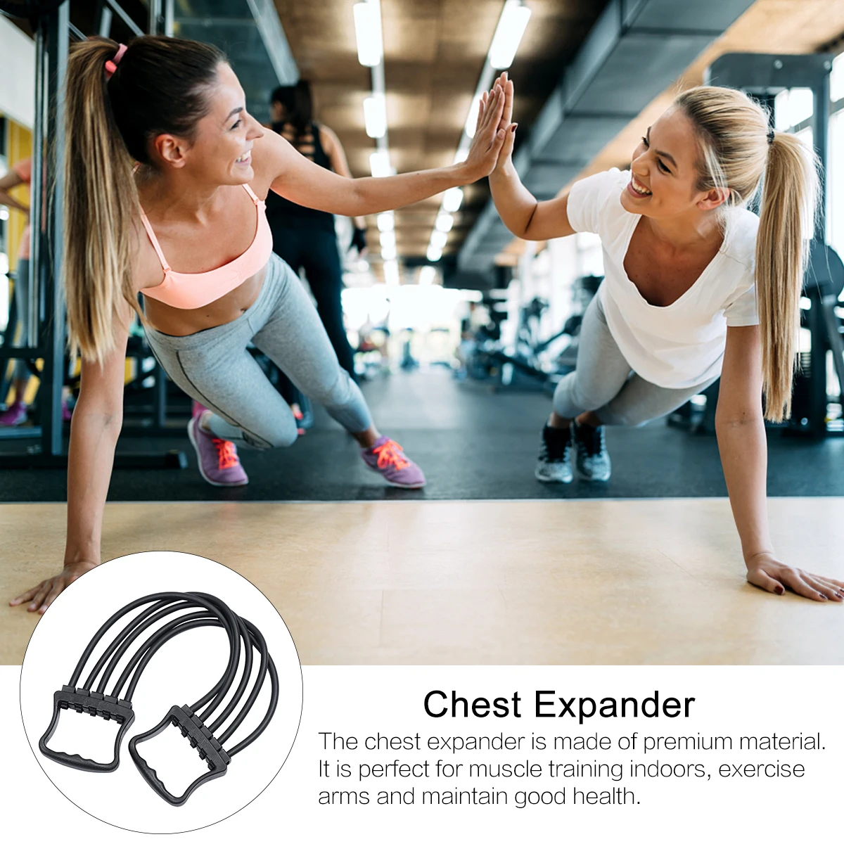 

1Pcs Chest Expander Adjustable Spring Exerciser for Muscle Training Arm Pulling Resistance Chest Expander Spring Exerciser