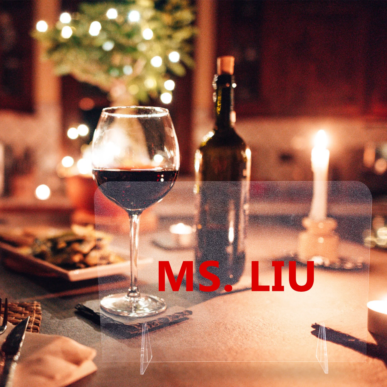 1 set 1 Set Acrylic Message Memo Writing Board For Students Home Office Erasable Clear Desktop Note Table Board School