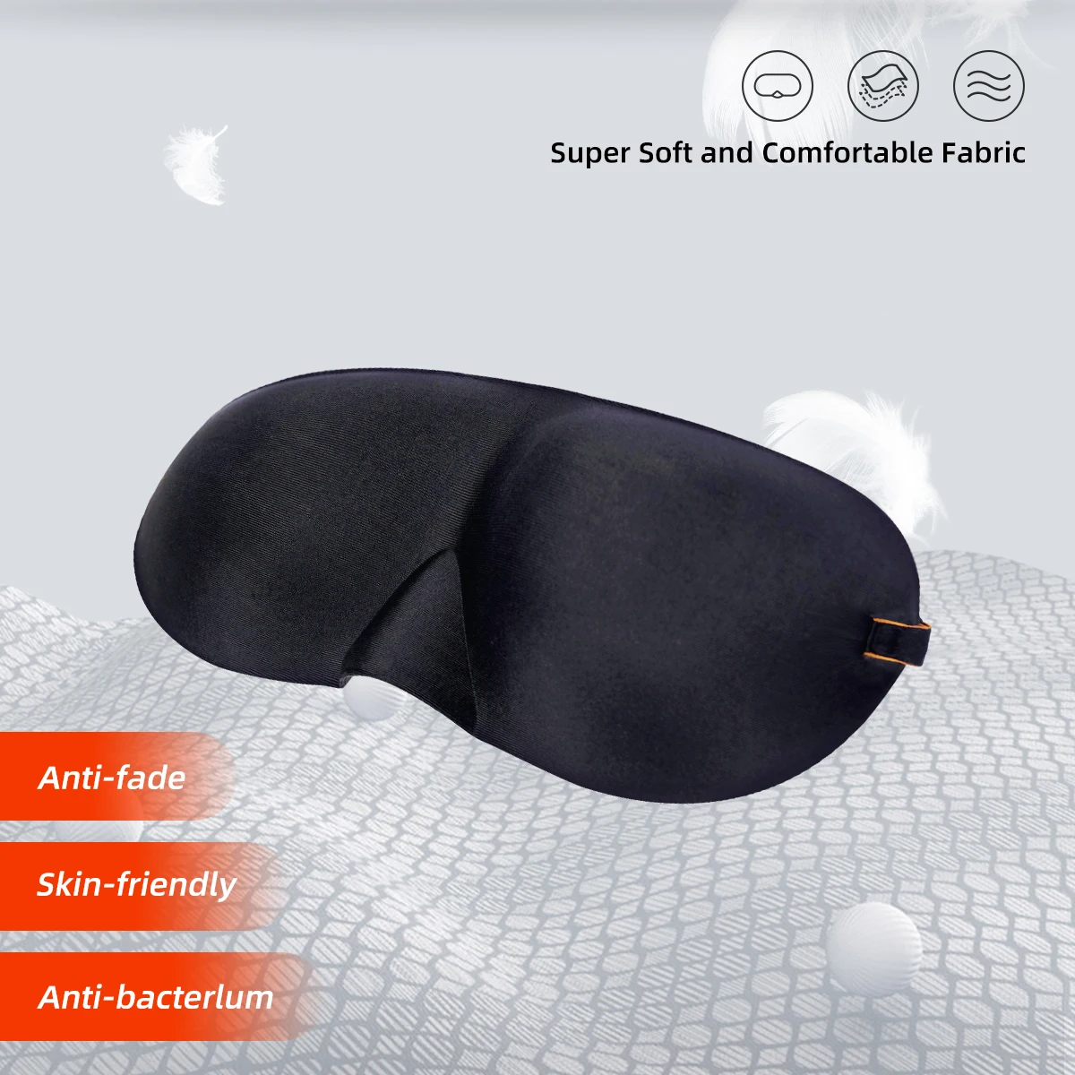 2025 New 3D Sleep Eye Mask Light Blocking Sleep Mask Super Soft Comfortable Night Blindfold for Sleeping/Travel/Shift Work Gift