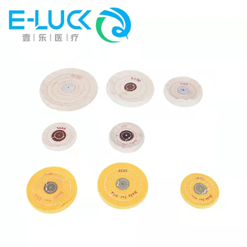 1PC Dental Polishing Cotton Cloth Cleaning Grinding Cloth Wheel Pearl Velvet Polish Dentistry Tool