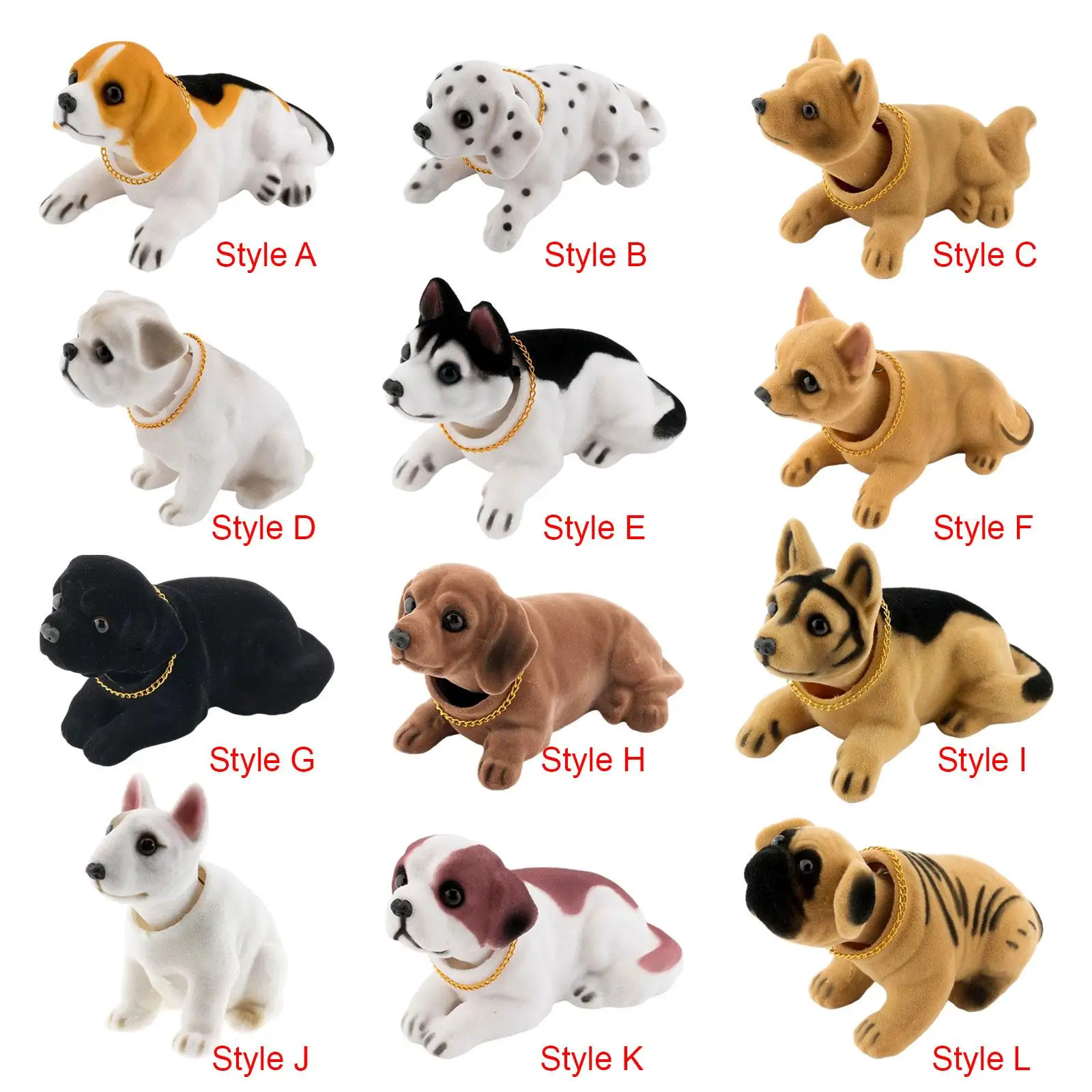 Dog Car Ornaments Crafts Cute Car Interior Accessories Desktop Ornament for Desk Tabletop Office Room Auto Interior Decor