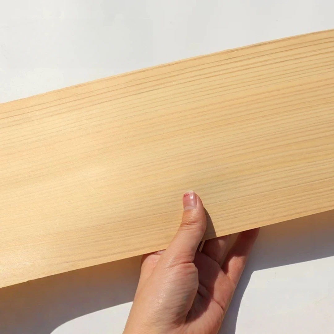 Thick Cut 17x250cm Natural Hinoki Wood Veneer For Table Tennis Blade Making, DIY Craft Projects, Racket Core Material