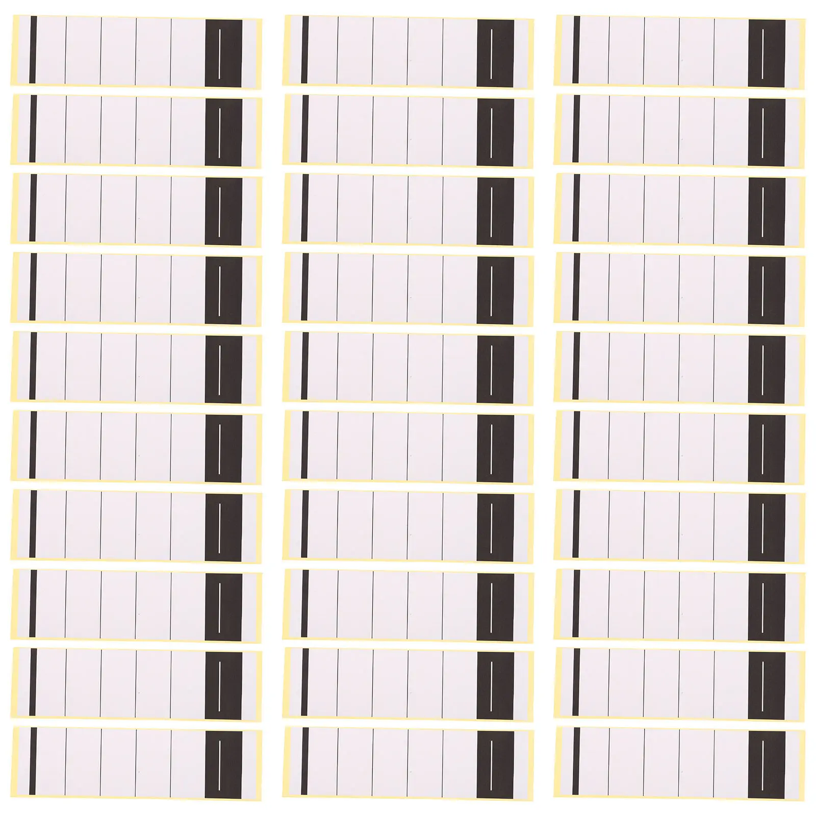 

50 шт. самоклеящихся этикеток для папок, белые бумажные наклейки для корешков папок, индексные метки для организации офисной документации