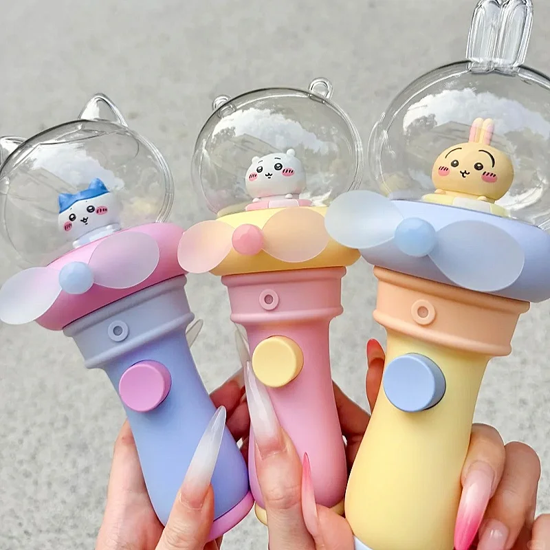 

Chiikawa Portable Mist Spray Fan Cooling Party Series Hachiware Usagi Confirmed Box Handheld For Summer Outdoor Travel Gift