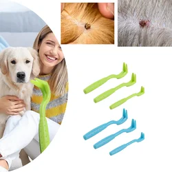 Ticks Removal Pets Insect-catcher Clamps Practical 3pcs/set Dogs Insect Remove Tweezers Cats Grooming Insect Clips Hair Groom