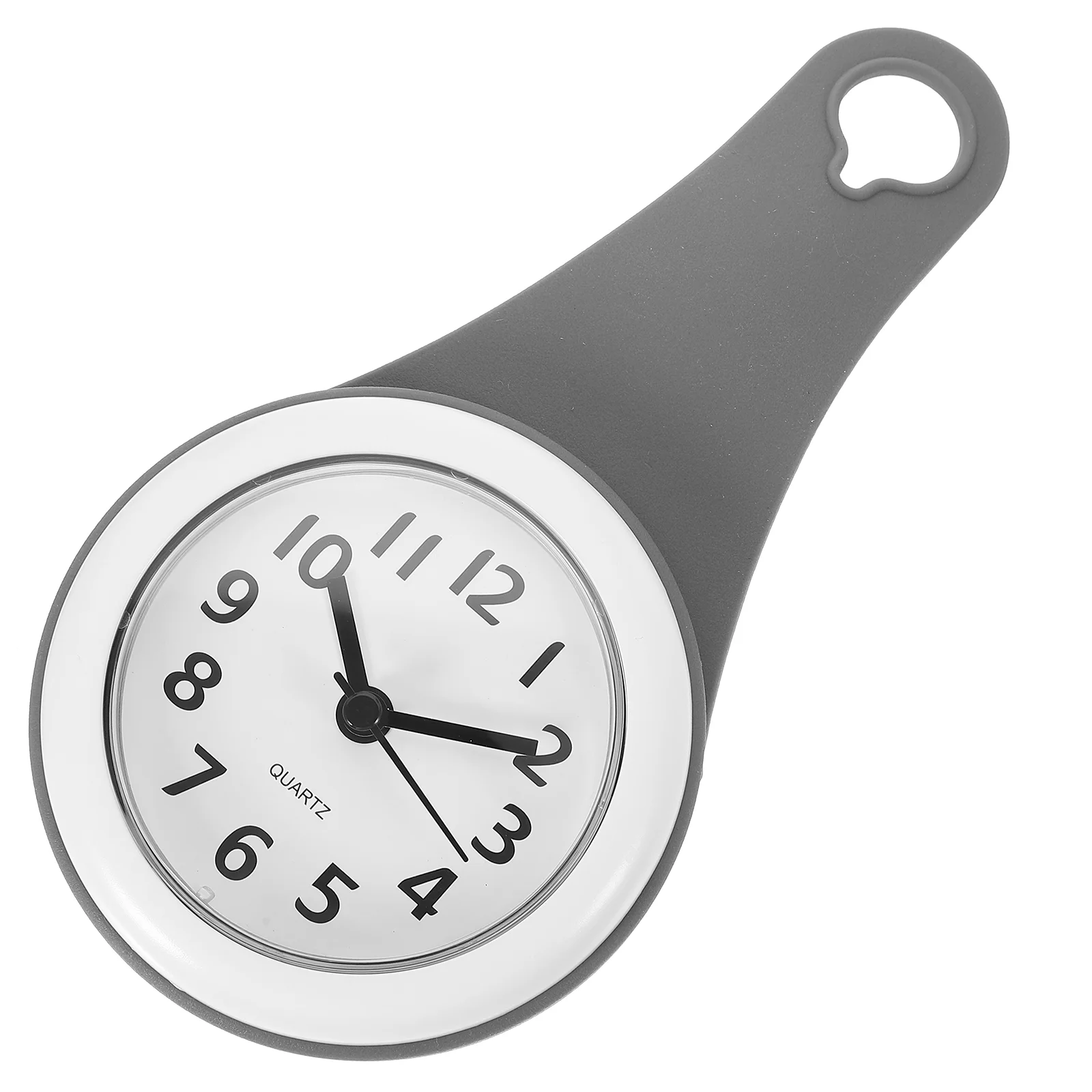 

Bathroom Suction Cup Wall Clock Waterproof Shower Towel Stand Rural Digital Timer Plastic for
