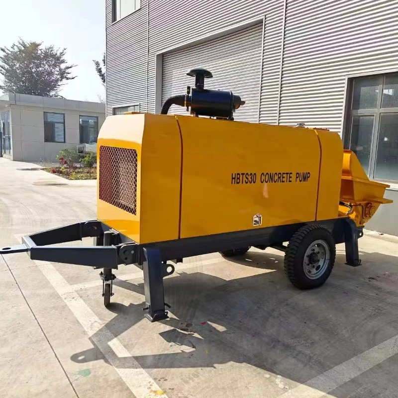Concrete Transfer Pump 30 40 50 60 80 Trailer Mounted Concrete Pump For High With S Valve Diesel Engineering Power