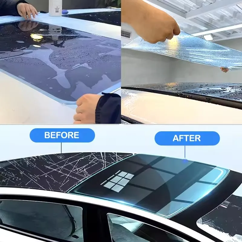 TPU PPF Auto Schiebedach Schutzfolie Wärmedämmung UV Ablehnung Autofenster Aufkleber Eisrüstung Oberlicht Dachfolie für Auto Schiebedach