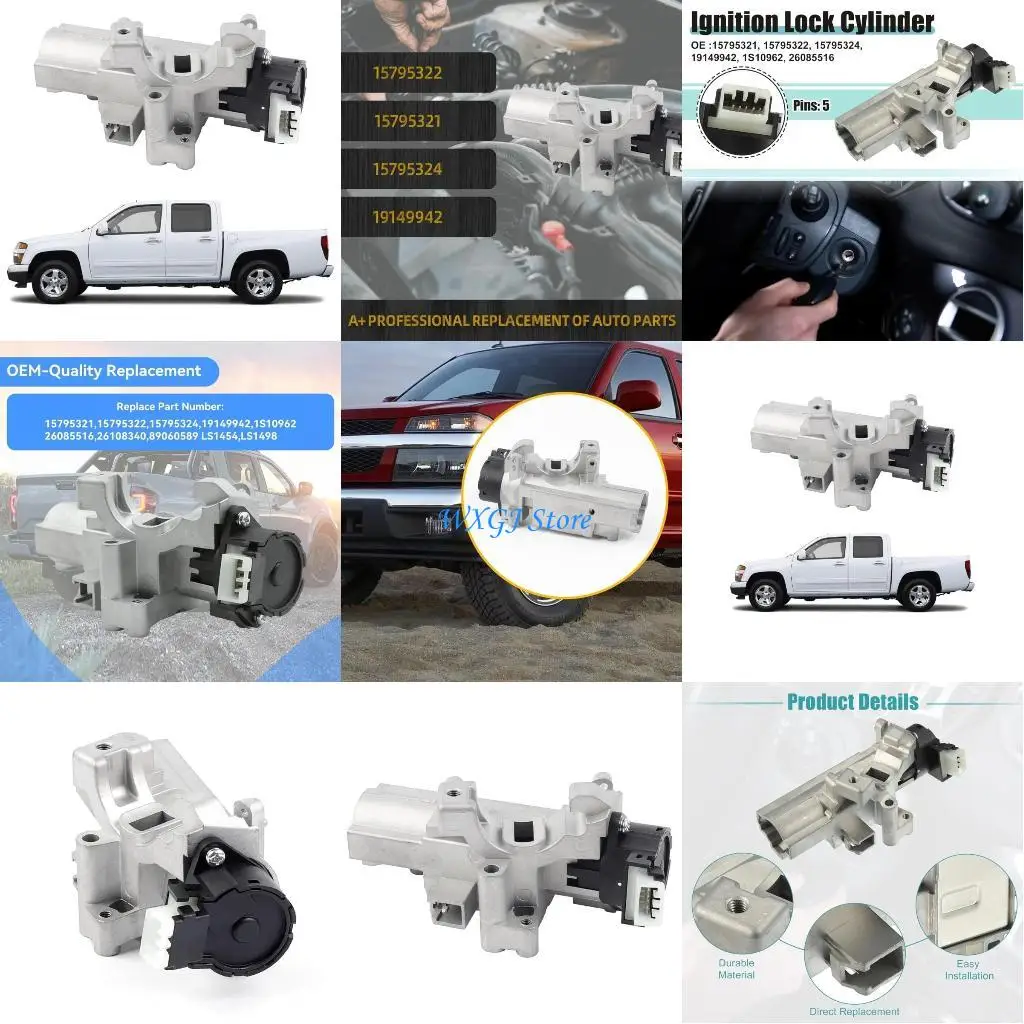 

37JE Sleeks Designing Ignition Lock Cylinder Housing with 15795322 Replacement