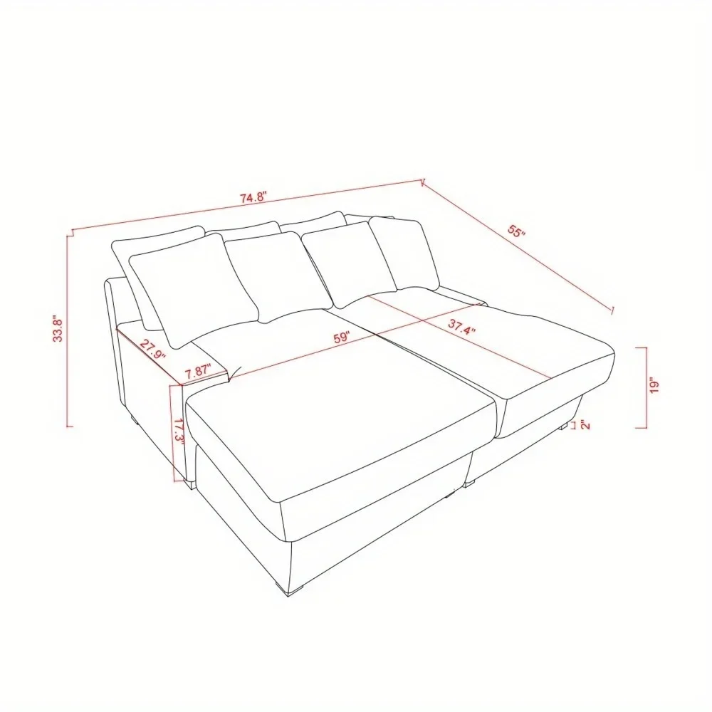 74.8 "moderno luxo gêmeos sofá para sala de estar qualidade veludo estofamento sofá cama daybed verde