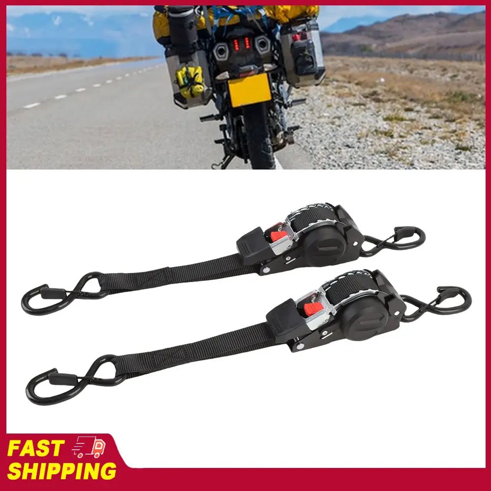 2pcs-ratchet-strap-s-hooks-stainless-steel-bolt-maximum-10ft-length-auto-retractable-ratchet-tie-down-strap-for-atv-motorcycles